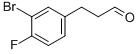 3-(3-BROMO-4-FLUORO-PHENYL)-PROPIONALDEHYDE Struktur