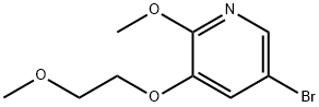 5-broMo-2-Methoxy-3-(2-Methoxyethoxy)pyridine Struktur