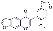 6-(6-Methoxy-1,3-benzodioxol-5-yl)-5H-furo[3,2-g][1]benzopyran-5-one Struktur