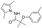 N-(2,5-dimethylpyrrol-1-yl)-2-methyl-2-(3-methylphenoxy)propanamide Struktur