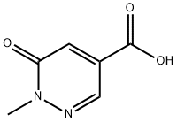 1-methyl-6-oxo-1,6-dihydropyridazine-4-carboxylic acid Struktur