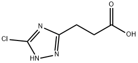 3-(3-chloro-1H-1,2,4-triazol-5-yl)propanoic acid(SALTDATA: FREE) Struktur