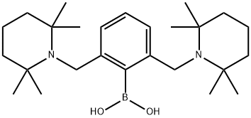 2,6-Bis[(2,2,6,6-tetraMethyl-1-piperidinyl)Methyl]phenylboronic Acid (contains varying aMounts of Anhydride) Struktur