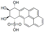 Benzo(a)pyrene-10-sulfonic acid, 7,8,9,10-tetrahydro-7,8,9-trihydroxy- , (7alpha,8beta,9beta,10alpha)-, (+-)- Struktur