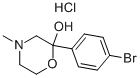 2-(4-BROMOPHENYL)-4-METHYL-2-MORPHOLINOL HYDROCHLORIDE Struktur