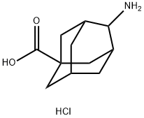 4-Aminoadamantane-1-carboxylic acid hydrochloride Struktur