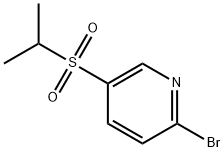 2-BROMO-5-(ISOPROPYLSULFONYL)PYRIDINE Struktur