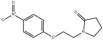 2-Pyrrolidinone, 1-[2-(4-nitrophenoxy)ethyl]- Struktur