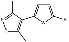 Isoxazole, 4-(5-broMo-2-thienyl)-3,5-diMethyl- Struktur