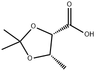 1,3-Dioxolane-4-carboxylicacid,2,2,5-trimethyl-,(4S-cis)-(9CI) Struktur