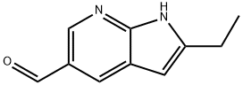 2-Ethyl-1H-pyrrolo[2,3-b]pyridine-5-carbaldehyde Struktur