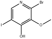 2-Bromo-5-iodo-3-methoxypyridin-4-ol Struktur