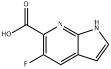 5-Fluoro-7-azaindole-6-carboxylic acid Struktur