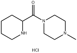 (4-Methyl-1-piperazinyl)(2-piperidinyl)methanonehydrochloride Struktur