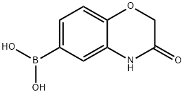 (3-Oxo-3,4-dihydro-2H-benzo[b]-[1,4]oxazin-6-yl)boronic acid Struktur