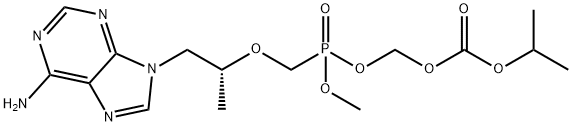 Mono-POC Methyl Tenofovir  (Mixture of DiastereoMers) Struktur