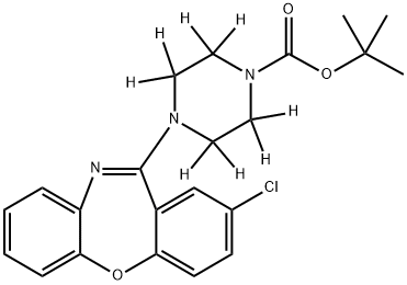 N-tert-Butoxycarbonyl Amoxapine-d8 Struktur