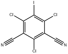 5-Iodo-2,4,6-trichloroisophthalonitrile Struktur