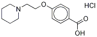 4-[2-(1-PIPERIDINYL)ETHOXY-D4]BENZOIC ACID, HYDROCHLORIDE SALT Struktur