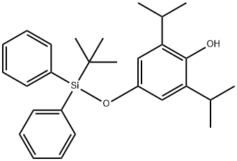 4-(tert-Butyldiphenylsilyl)hydroxy Propofol Struktur