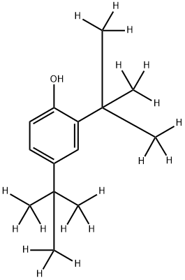 2,4-Di-tert-butylphenol-d18 Struktur