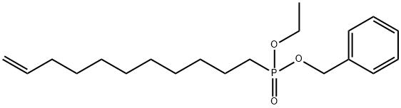 10-Undecenyl-phosphonic Acid Benzyl Ethyl Diester Struktur