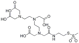 N-[S-MethanethiosulfonylcystaMinyl]diethylenetriaMinepentaacetic Acid Struktur