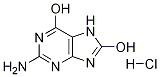 2-Amino-6,8-dihydroxypurine Hydrochloride Struktur