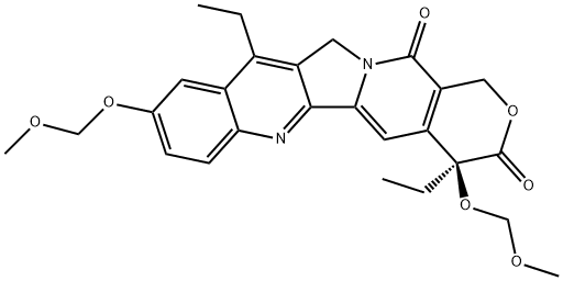 10,20-Di-O-methoxymethyl SN-38 Struktur