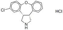 N-Desmethyl Asenapine-d4 Hydrochloride Struktur