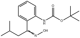 N-tert-Butoxycarbonyl 2-[(3-Methyl-1-oxo)butyl]aniline Oxime Struktur