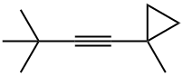 Cyclopropane, 1-(3,3-dimethyl-1-butynyl)-1-methyl- (9CI) Struktur