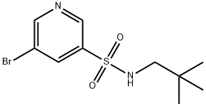 5-broMo-N-neopentylpyridine-3-sulfonaMide Struktur