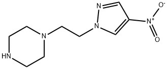 1-[2-(4-Nitro-1H-pyrazol-1-yl)ethyl]piperazine Struktur