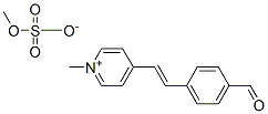 N-methyl-4-(p-formylstyryl)pyridinium methosulfate Struktur