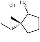 Cyclopentanemethanol, 2-hydroxy-1-(1-methylethyl)-, trans- (9CI) Struktur