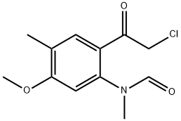 Formamide,  N-[2-(chloroacetyl)-5-methoxy-4-methylphenyl]-N-methyl-  (9CI) Struktur