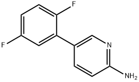 2-AMino-5-(2,5-difluorophenyl)pyridine Struktur