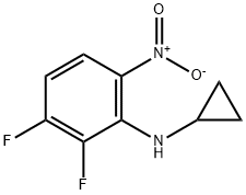 N-Cyclopropyl-2,3-difluoro-6-nitroaniline Struktur