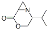 4-Oxa-1-azabicyclo[4.1.0]heptan-5-one,2-(1-methylethyl)-,[1R-(1alpha,2alpha,6alpha)]-(9CI) Struktur