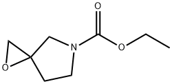 1-Oxa-5-azaspiro[2.4]heptane-5-carboxylic  acid,  ethyl  ester Struktur