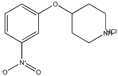 4-(3-NITROPHENOXY)PIPERIDINE HYDROCHLORIDE Struktur