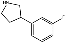 3-(3-FLUOROPHENYL)PYRROLIDINE Struktur