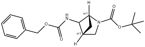 RaceMictert-butyl5-(benzyloxycarbonylaMino)-2-azabicyclo[2.1.1]hexane-2-carboxylate Struktur