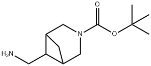 6-Aminomethyl-3-aza-3-Boc-bicyclo[3.1.1]heptane Struktur