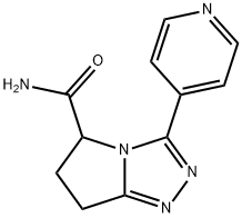 3-(pyridin-4-yl)-6,7-dihydro-5H-pyrrolo[2,1-c][1,2,4]triazole-5-carboxamide Struktur