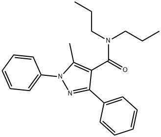 1,3-Diphenyl-N,N-dipropyl-5-methyl-1H-pyrazole-4-carboxamide Struktur