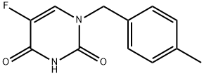 5-Fluoro-1-(4-methylbenzyl)-2,4(1H,3H)-pyrimidinedione Struktur