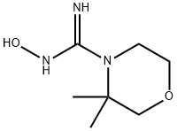 4-Morpholinecarboximidamide, N-hydroxy-3,3-dimethyl- Struktur