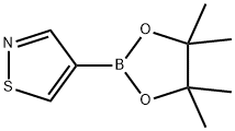 4-(4,4,5,5-tetramethyl-1,3,2-dioxaborolan-2-yl)isothiazole Struktur